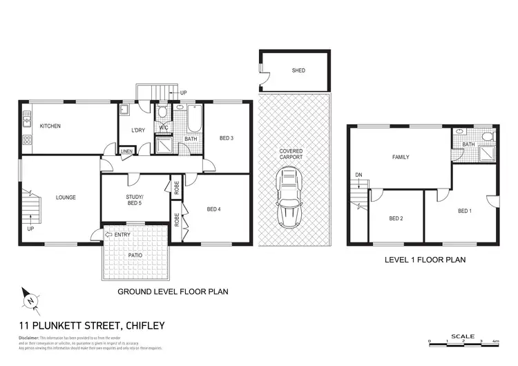 Floorplan of Homely house listing, 11 Plunkett Street, Chifley ACT 2606