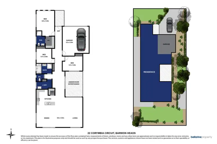 Floorplan of Homely house listing, 22 Corymbia Circuit, Barwon Heads VIC 3227