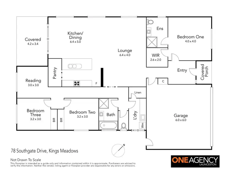 Floorplan of Homely house listing, 78 Southgate Drive, Kings Meadows TAS 7249