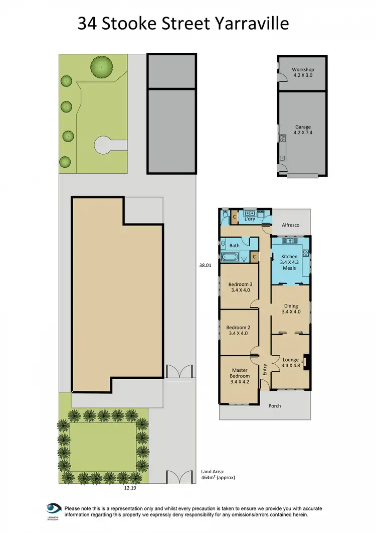Floorplan of Homely house listing, 34 Stooke Street, Yarraville VIC 3013