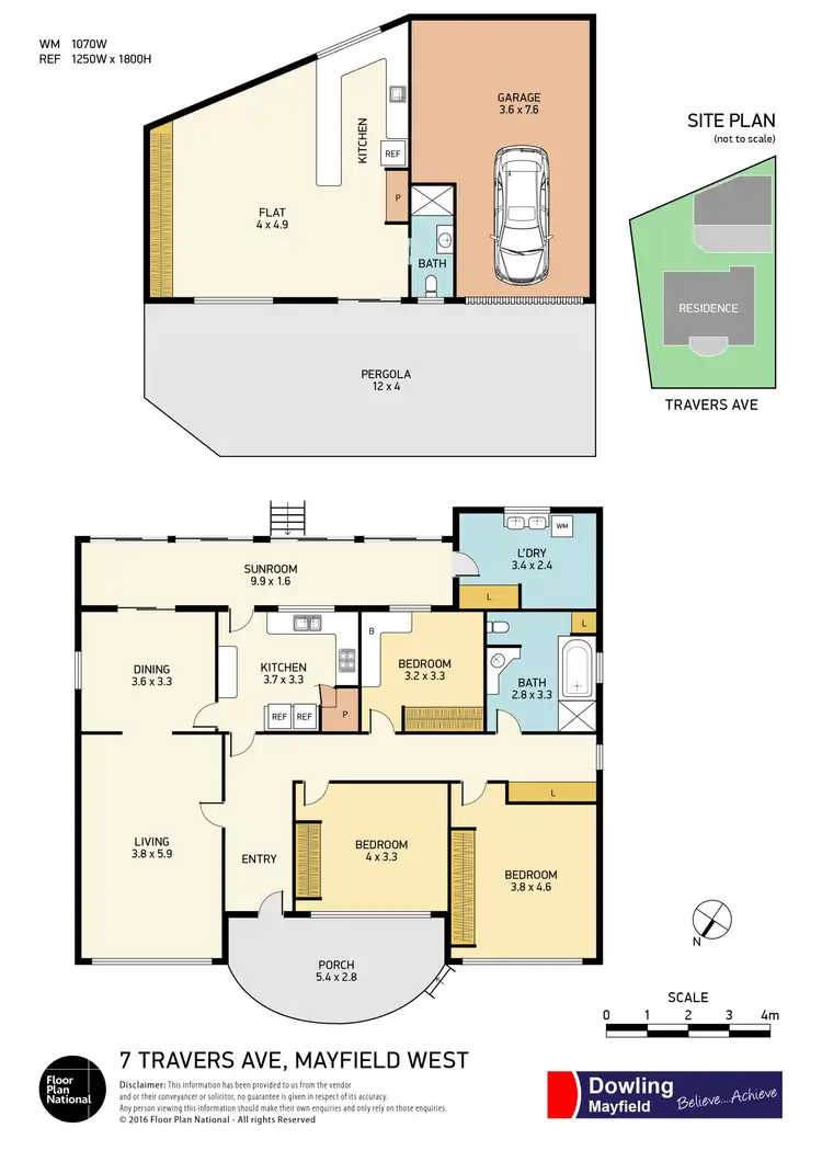 Floorplan of Homely house listing, 7 Travers Avenue, Mayfield West NSW 2304
