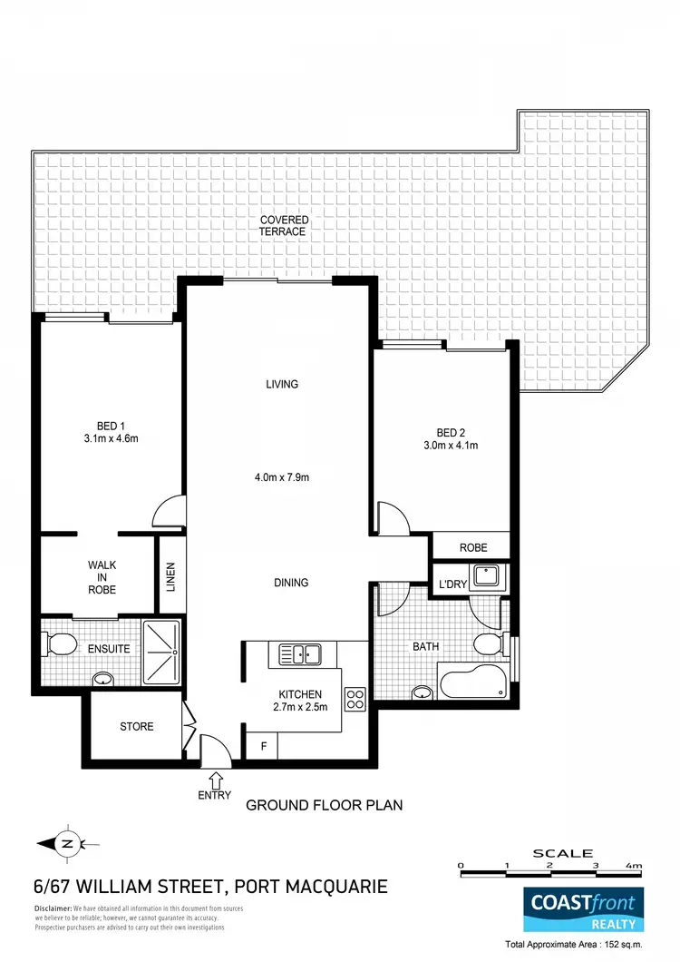 Floorplan of Homely apartment listing, 6/67 William Street, Port Macquarie NSW 2444