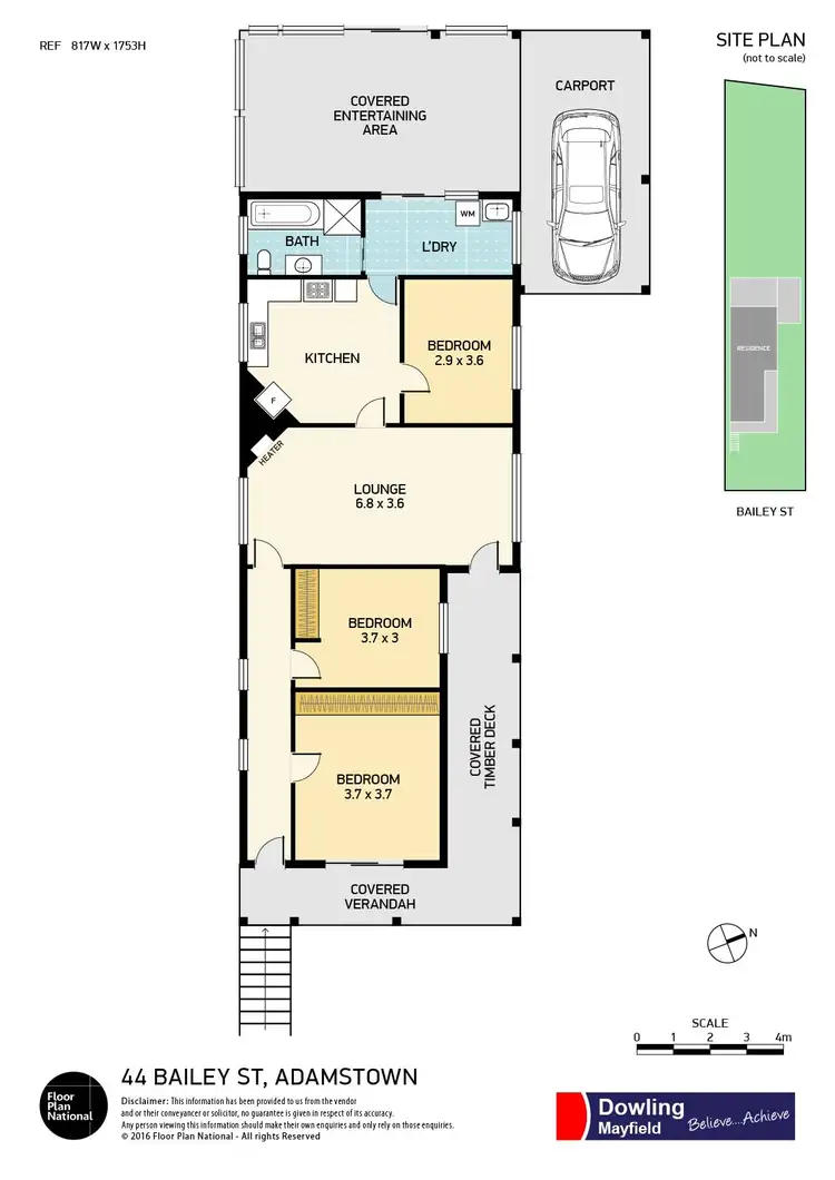 Floorplan of Homely house listing, 44 Bailey Street, Adamstown NSW 2289