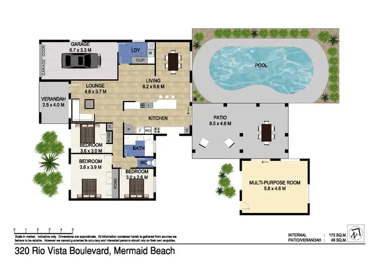 Floorplan of Homely house listing, 320 Rio Vista Blvd, Mermaid Waters QLD 4218