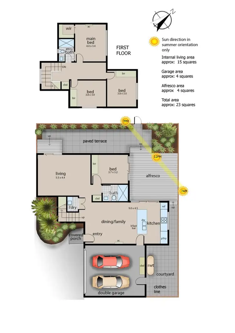 Floorplan of Homely townhouse listing, 3/6 Mcalister Street, Frankston VIC 3199