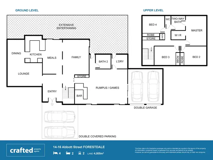 Floorplan of Homely house listing, 14-16 Abbott Street, Forestdale QLD 4118