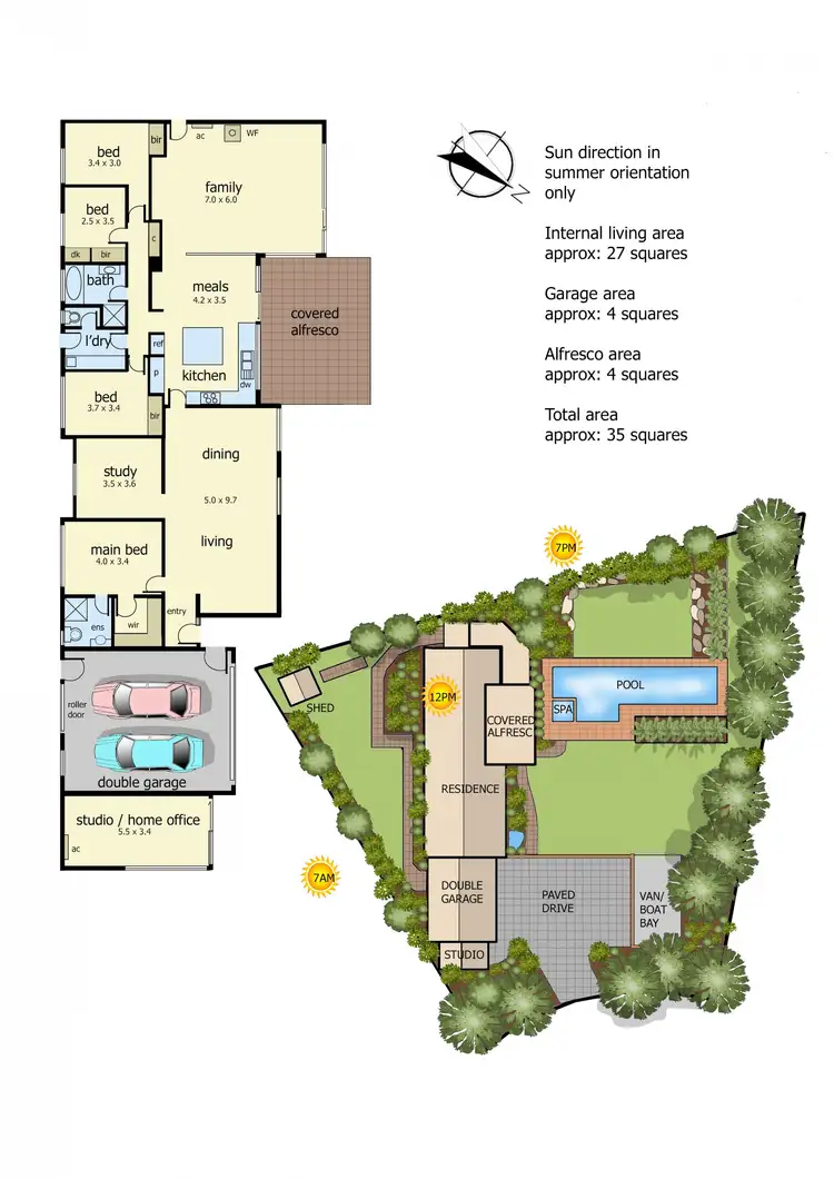 Floorplan of Homely house listing, 5 Kirribilli Close, Langwarrin VIC 3910