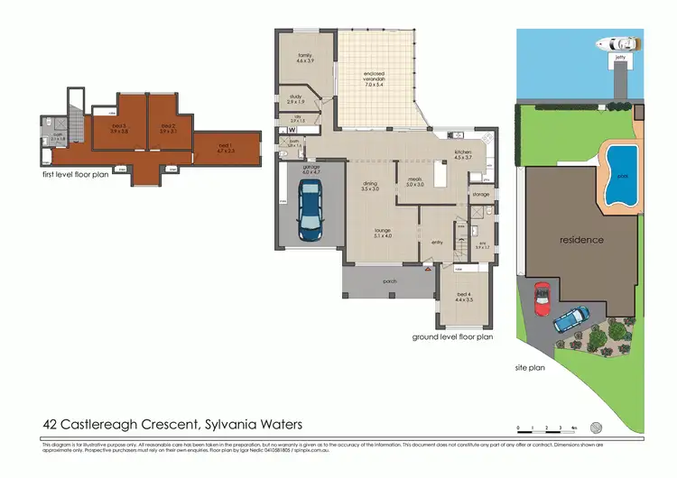 Floorplan of Homely house listing, 42 Castlereagh Crescent, Sylvania Waters NSW 2224