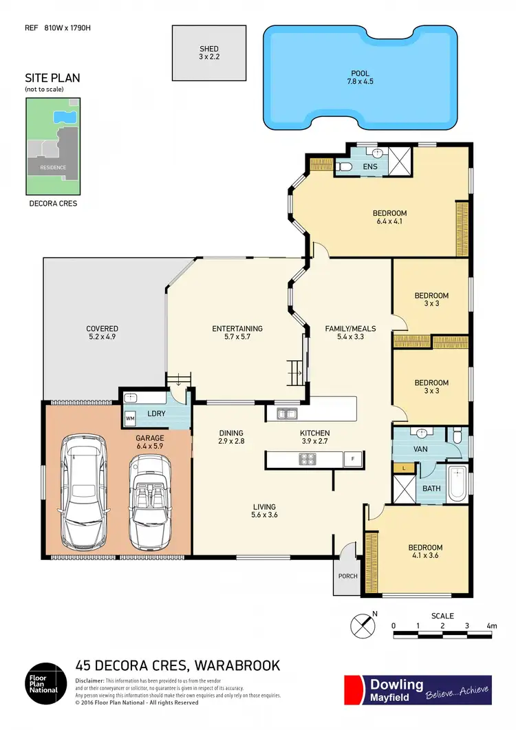 Floorplan of Homely house listing, 45 Decora Crescent, Warabrook NSW 2304