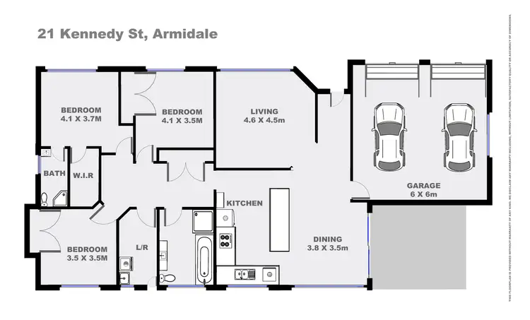 Floorplan of Homely house listing, 21 Kennedy Street, Armidale NSW 2350
