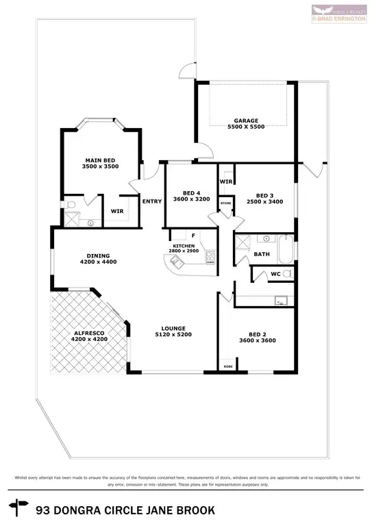 Floorplan of Homely house listing, 93 Dongara Circle, Jane Brook WA 6056