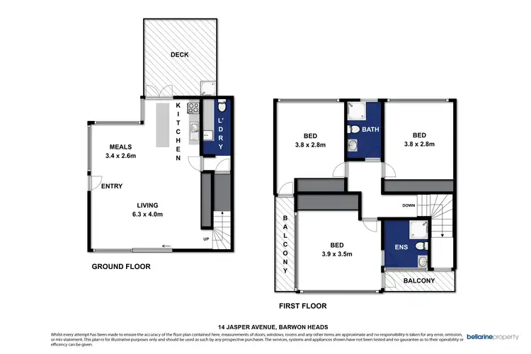 Floorplan of Homely townhouse listing, 14 Jasper Avenue, Barwon Heads VIC 3227