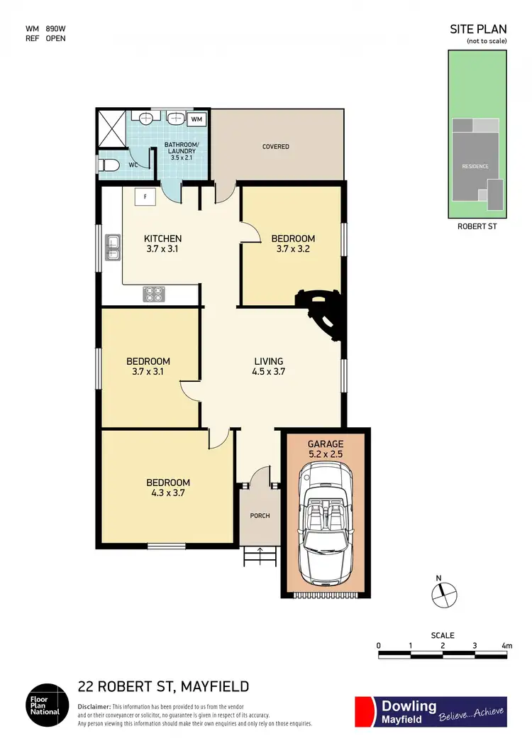 Floorplan of Homely house listing, 22 Robert Street, Mayfield NSW 2304