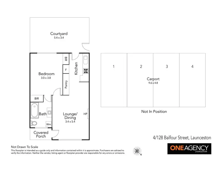 Floorplan of Homely unit listing, 4/128 Balfour St, Launceston TAS 7250