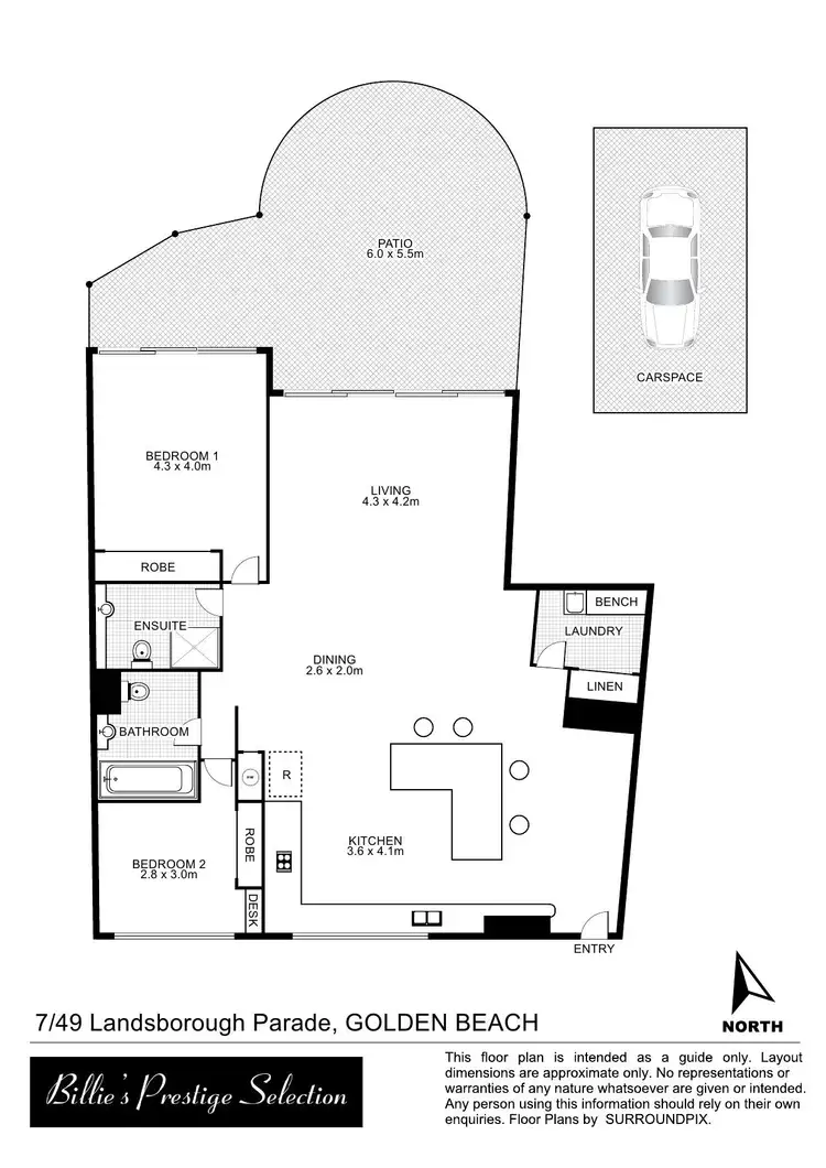 Floorplan of Homely unit listing, 7/49 Landsborough Pde, Golden Beach QLD 4551