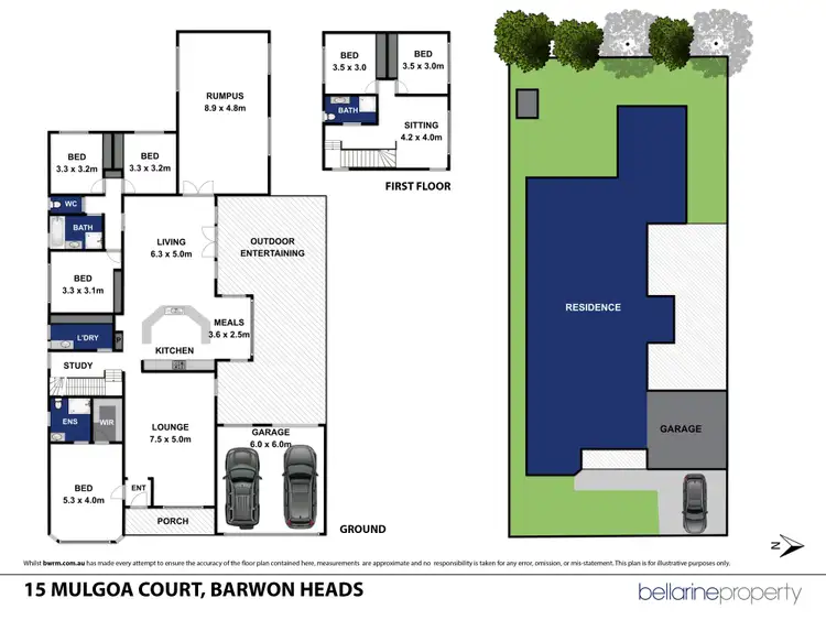 Floorplan of Homely house listing, 15 Mulgoa Court, Barwon Heads VIC 3227