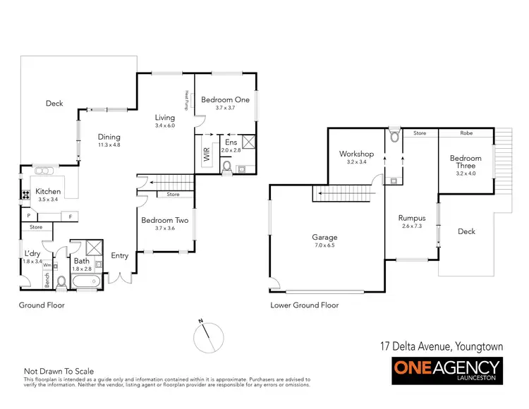 Floorplan of Homely house listing, 17 Delta Avenue, Youngtown TAS 7249