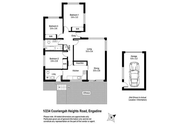 Floorplan of Homely house listing, 1/234 Cooriengah Heights Road, Engadine NSW 2233