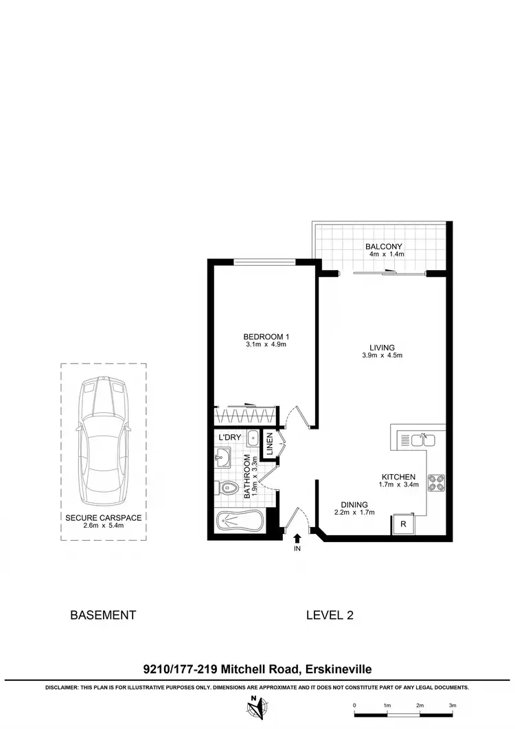 Floorplan of Homely apartment listing, 9210/177-219 Mitchell Road, Erskineville NSW 2043