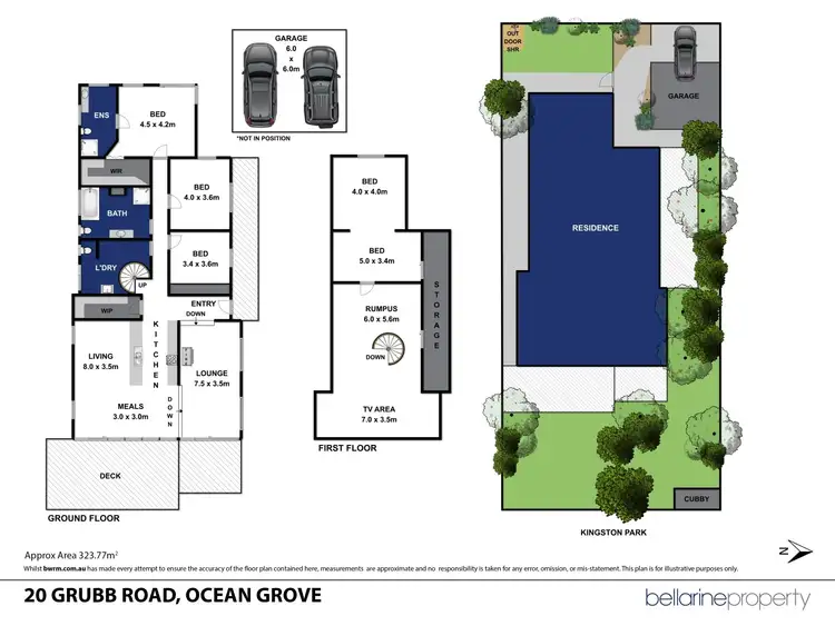 Floorplan of Homely house listing, 20 Grubb Road, Ocean Grove VIC 3226