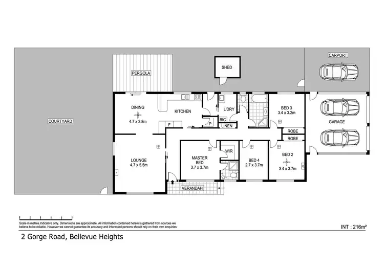 Floorplan of Homely house listing, 2 Gorge Road, Bellevue Heights SA 5050
