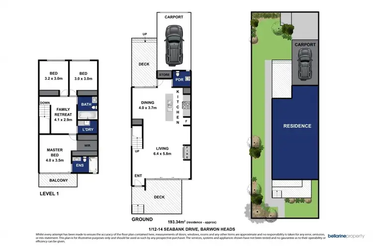 Floorplan of Homely unit listing, 1/12-14 Seabank Drive, Barwon Heads VIC 3227