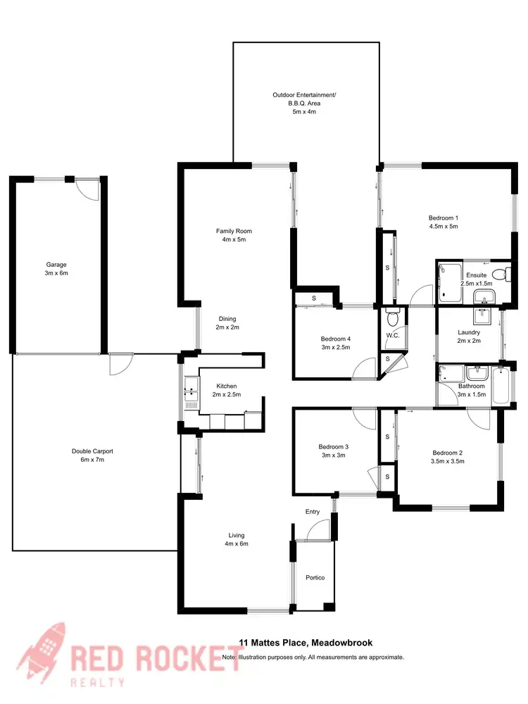 Floorplan of Homely house listing, 13 Mattes Place, Meadowbrook QLD 4131
