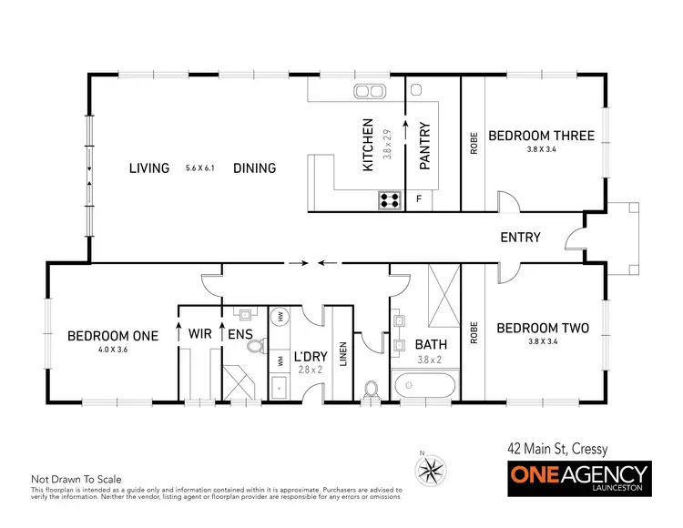 Floorplan of Homely house listing, 42a Main Street, Cressy TAS 7302