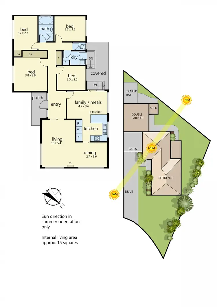 Floorplan of Homely house listing, 6 Gama Court, Frankston VIC 3199