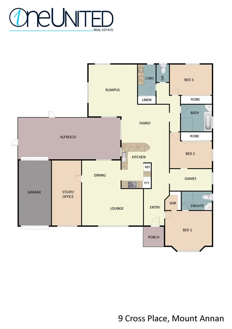 Floorplan of Homely house listing, 9 Cross Place, Mount Annan NSW 2567