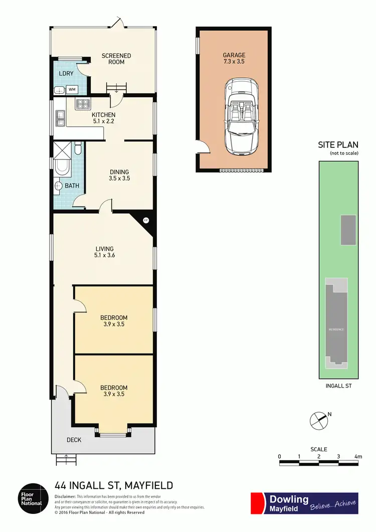 Floorplan of Homely house listing, 44 Ingall Street, Mayfield NSW 2304