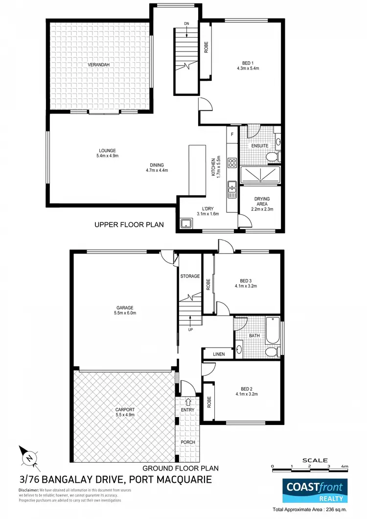 Floorplan of Homely townhouse listing, 3/76 Bangalay Drive, Port Macquarie NSW 2444