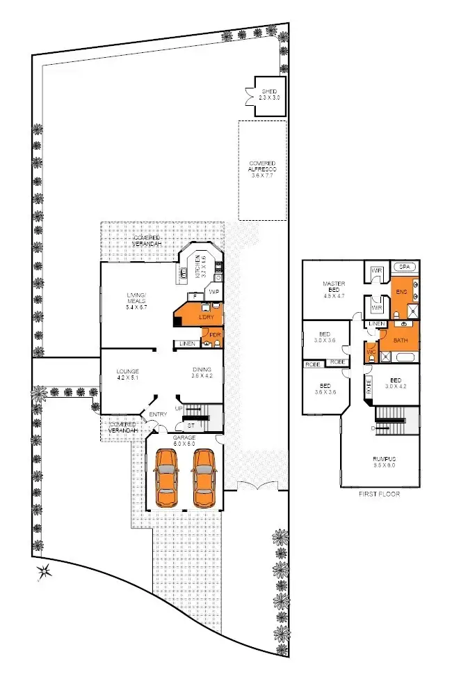 Floorplan of Homely house listing, 4 Roseview Way, St Albans Park VIC 3219