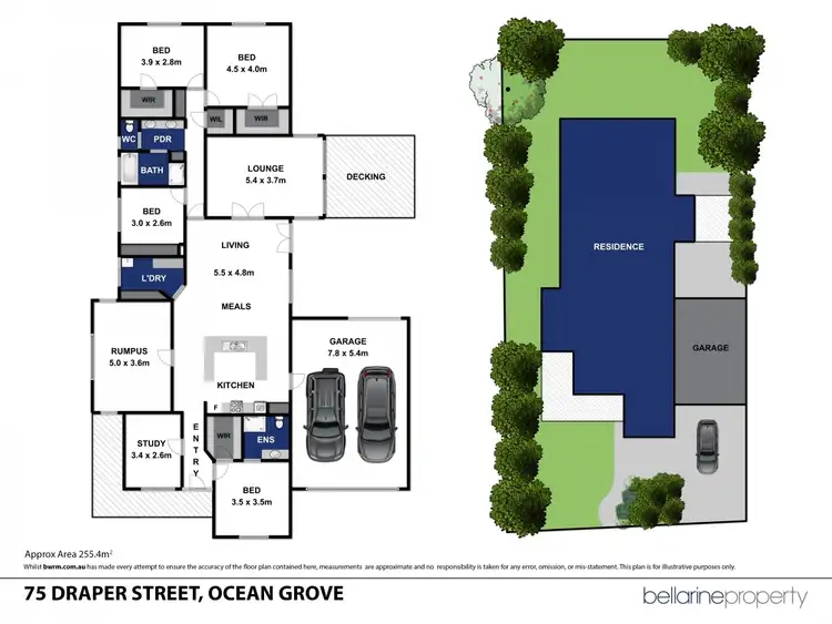 Floorplan of Homely house listing, 75 Draper Street, Ocean Grove VIC 3226