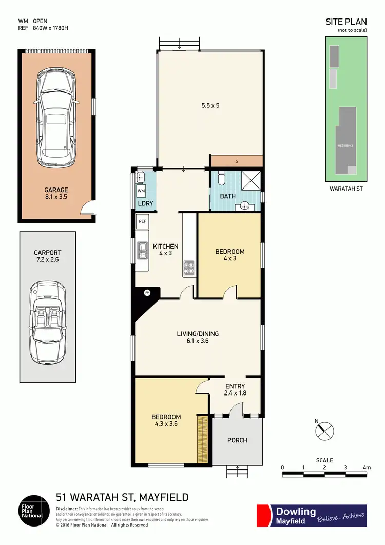 Floorplan of Homely house listing, 51 Waratah Street, Mayfield NSW 2304