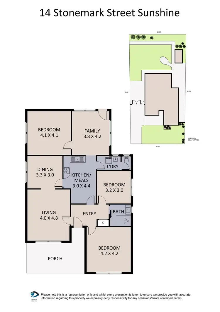 Floorplan of Homely house listing, 14 Stonemark Street, Sunshine VIC 3020