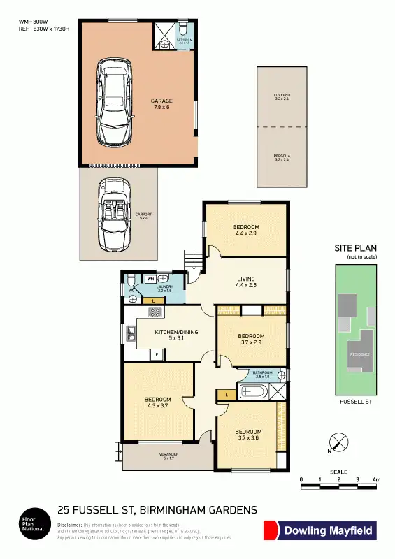 Floorplan of Homely house listing, 25 Fussell Street, Birmingham Gardens NSW 2287
