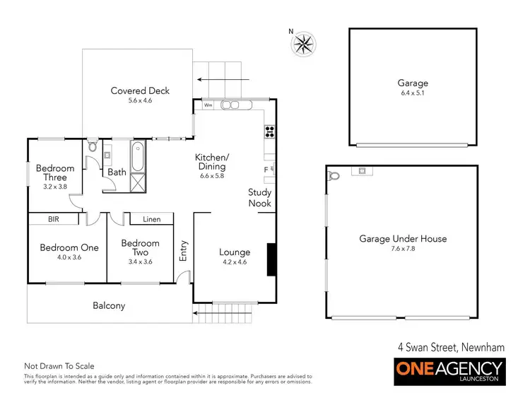 Floorplan of Homely house listing, 4 Swan Street, Newnham TAS 7248