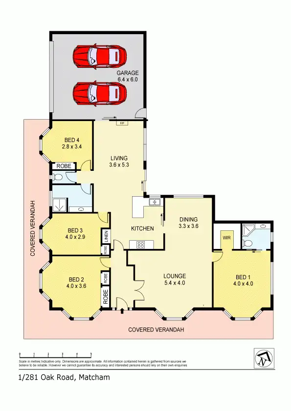 Floorplan of Homely rural property listing, 1/281 Oak Road, Matcham NSW 2250