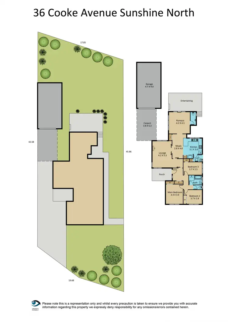 Floorplan of Homely house listing, 36 Cooke Avenue, Sunshine North VIC 3020