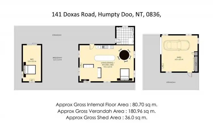 Floorplan of Homely house listing, 141 Doxas Road, Humpty Doo NT 836