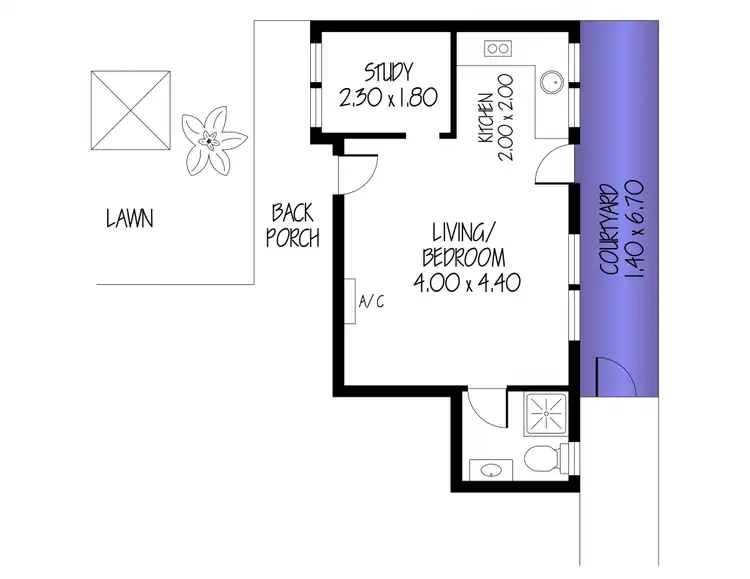 Floorplan of Homely unit listing, 5/521 Cross Road, Plympton SA 5038