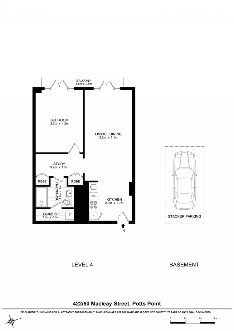 Floorplan of Homely apartment listing, 422/50-58 Macleay Street, Potts Point NSW 2011