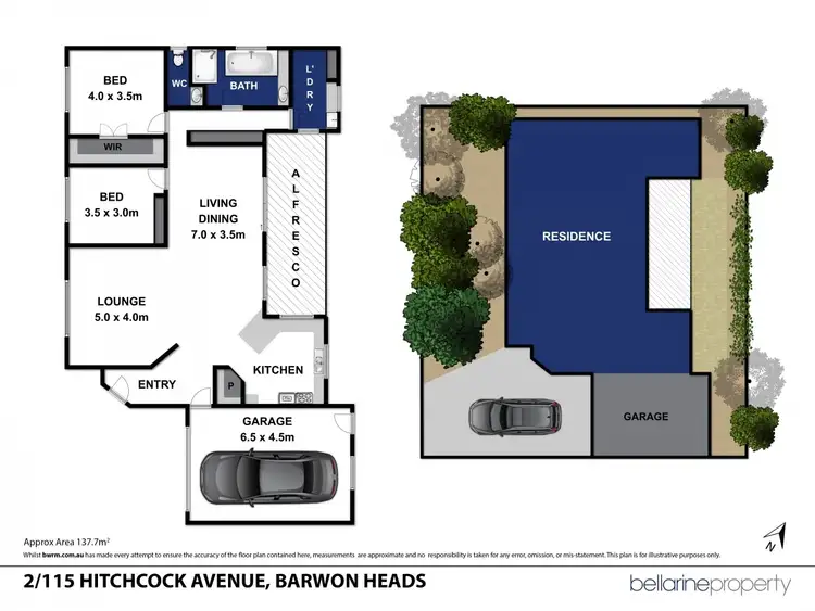 Floorplan of Homely townhouse listing, 2/115 Hitchcock Avenue, Barwon Heads VIC 3227