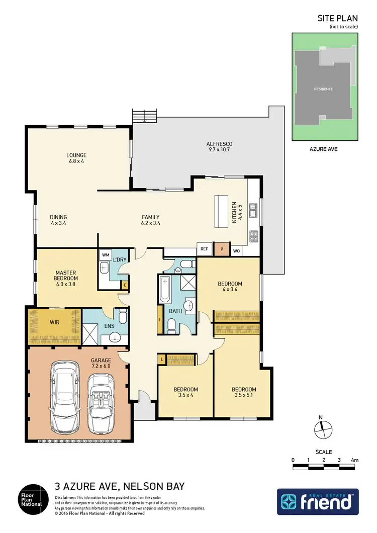 Floorplan of Homely house listing, 3 Azure Avenue, Nelson Bay NSW 2315