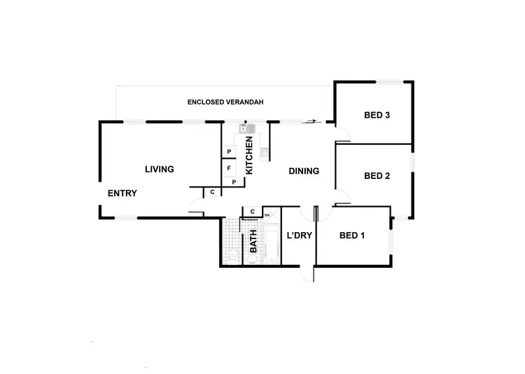 Floorplan of Homely house listing, 13 Derham Court, Wanniassa ACT 2903