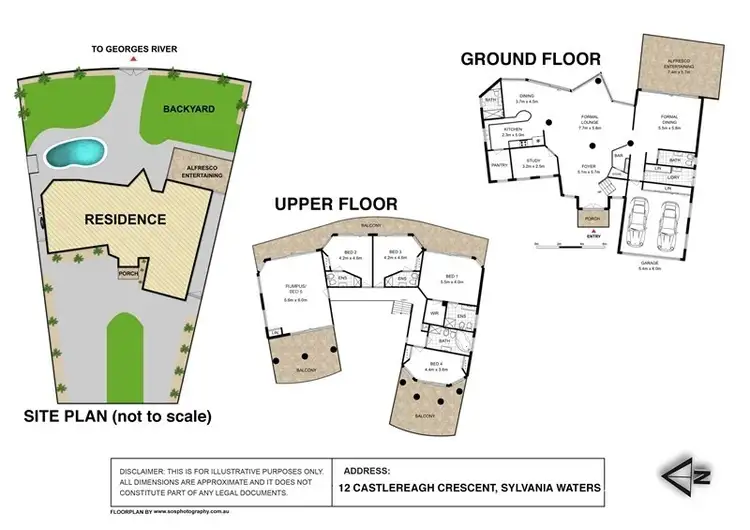 Floorplan of Homely house listing, 12 Castlereagh Crescent, Sylvania Waters NSW 2224