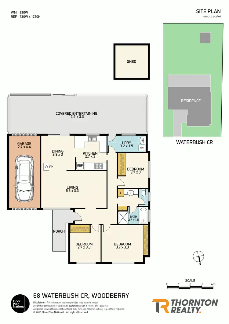 Floorplan of Homely house listing, 68 Waterbush Crescent, Woodberry NSW 2322