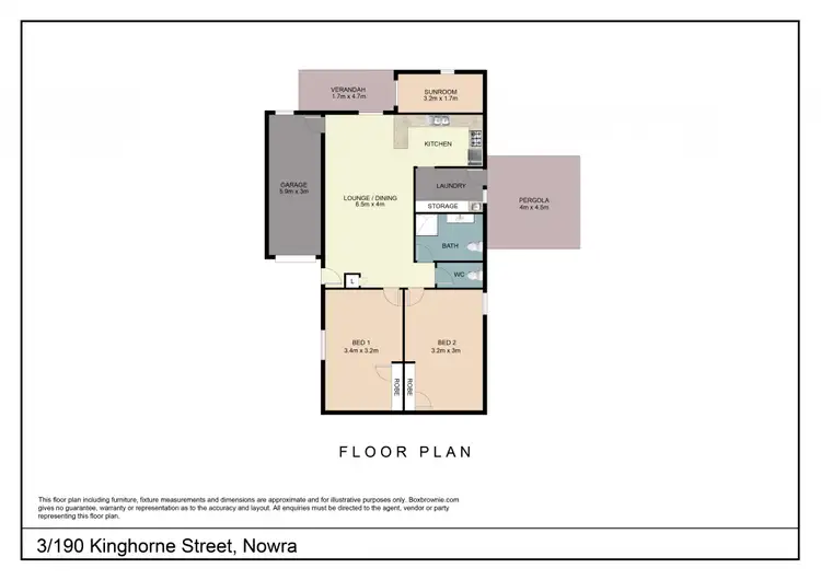 Floorplan of Homely unit listing, 3/190 Kinghorne Street, Nowra NSW 2541
