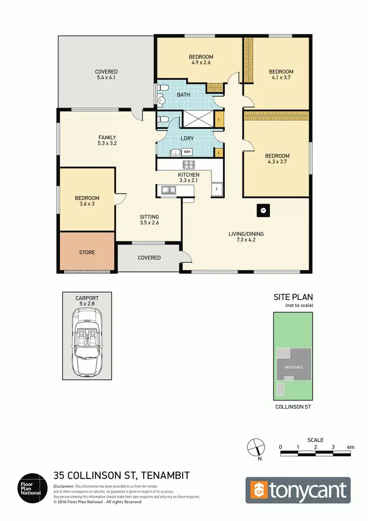 Floorplan of Homely house listing, 35 Collinson Street, Tenambit NSW 2323